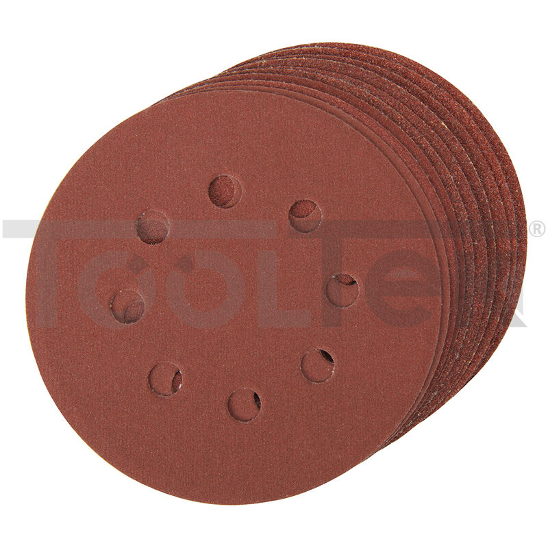 Image of Disco foglio dischi abrasivo carta vetrata 60/80/120/240 125mm 10pz 479349