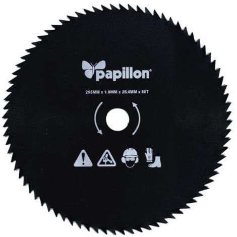 Disco in Acciaio 80 denti per decespugliatore per taglio sottobosco Papillon