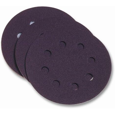 DISCO IN CARTA ABRASIVA CON VELCRO FORATO art. 349.80 - gr. 120