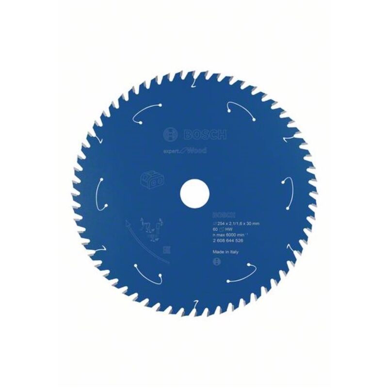 

Bosch Hoja de sierra circular Expert para madera, 254 x 2,1 / 1,6 x 30, 60 dientes