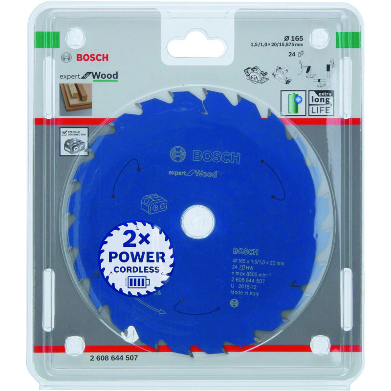 

BOSCH 2608644507 Disco de sierra circular Expert for Wood (batería)