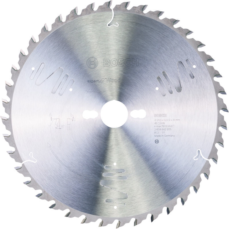 

BOSCH 2608642505 circular Expert Wood: 250x30-40 pos., 10