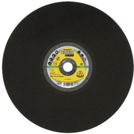 Disco K. MET 350mm x 4,0mm x 32mm A924SX per rotaie ferroviarie.