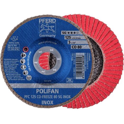 Disco Lamalle Cofreeze 125 Millimetri Grit 80 Pferd