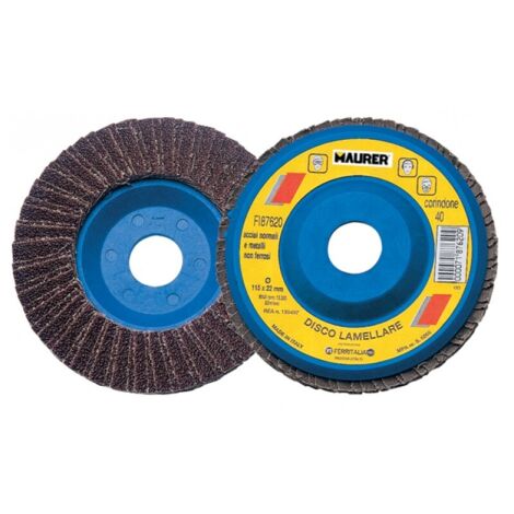 DISCO LAMELLARE CORINDONE Ø115MM GR 100 MAURER PLUS