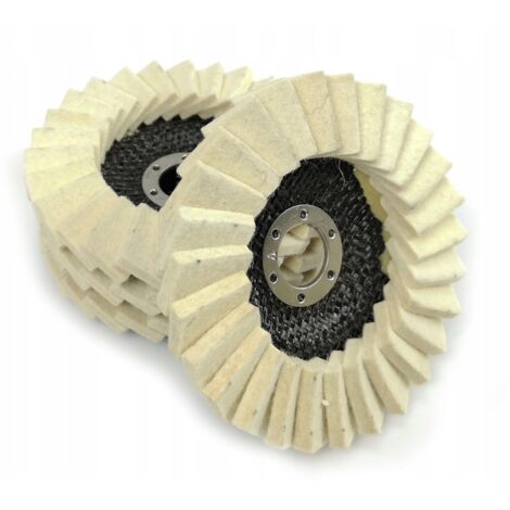 DISCO LAMELLARE PER LUCIDATURA CON LAMELLA IN FELTRO 125MM 1PZ MAR-POL