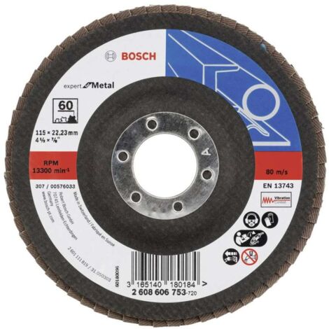 Disco lamellare X551 G60 diam 115mm "Expert for Metal" angolato BOSCH 2608606754