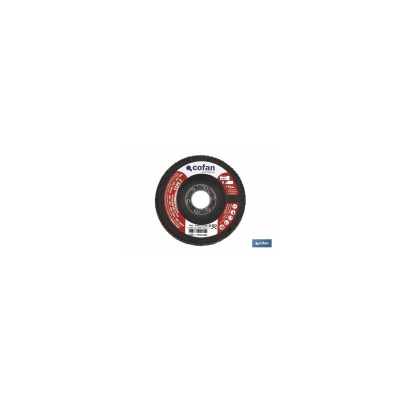 Disco basic laminado plano 115 mm. g-60 zirconio