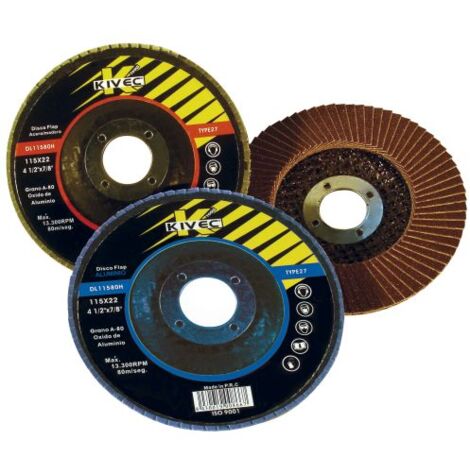 DISCO LAMINAS 115 GR60 HIERRO KIVEC DL11560H