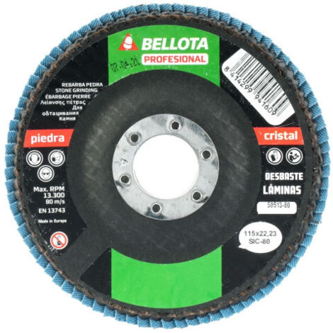 DISCO LAMINAS D.115DESBASTE STONE. GRANO SIC 5051380 - BELLOTA