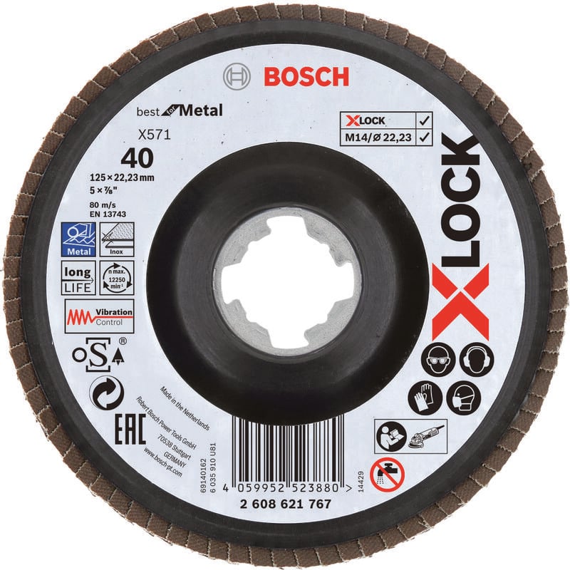 

Bosch X-LOCK Lam.X571 B.Metal:125mm c.plás.G40 2608621767