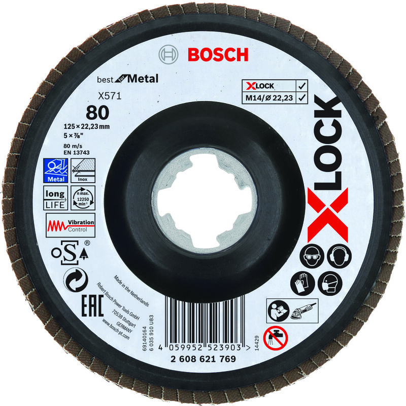 

Bosch X-LOCK Lam.X571 B.Metal:125mm c.plás.G80 2608621769