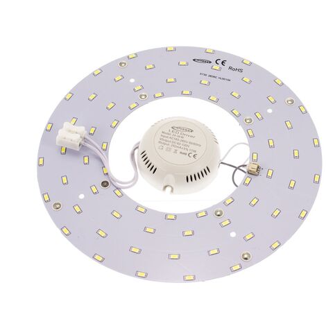 Circolina mezzaluna LED 12W basso consumo CCT 3 toni luce 3000K 6500K 230V