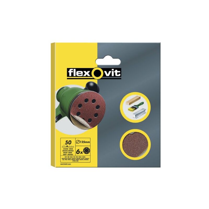 

Disco lija velcro 125 mm 8 perforaciones GR.180