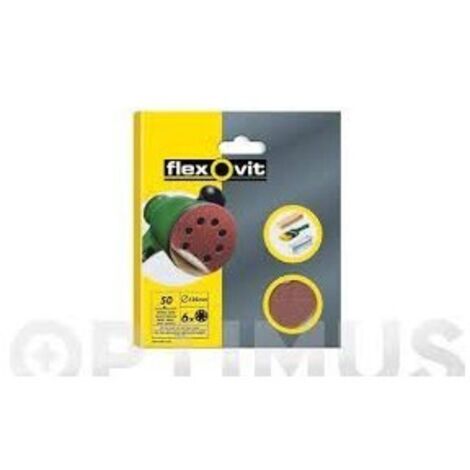 DISCO LIJA VELGRIP 115 8 AGUJEROS FINO 6 UDS