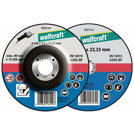 Disco - mola da taglio Wolfcraft diritto, 1624099, 178 mm