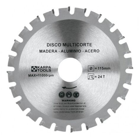DISCO MULTI-CORTE 115 MM X 22,23 MM - KARPA