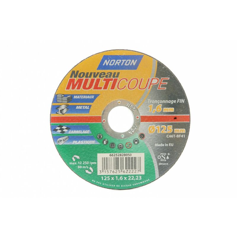 Image of Disco multitaglio per Norton multimateriale, Diam.125 mm Norton
