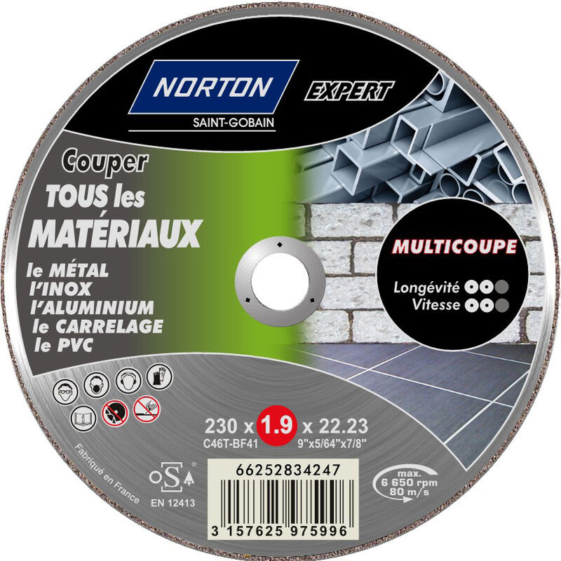 Image of Disco multitaglio per Norton multimateriale, Diam.230 mm Norton