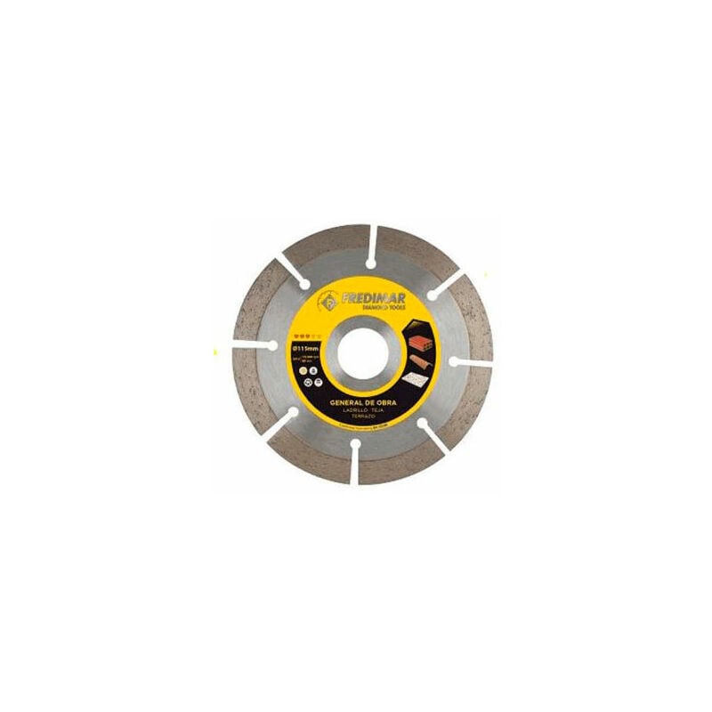 

Disco General de Obra Rapid Cut Segmentado 115mm H.22,2 - Fredimar
