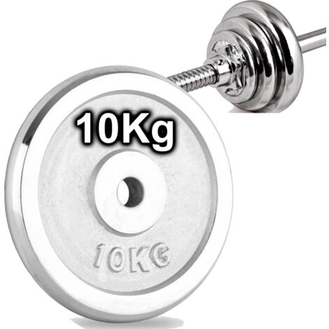 Disco Olimpico In Acciaio Piastra Pesi Per Bilanciere Manubri Da 10 Kg Palestra