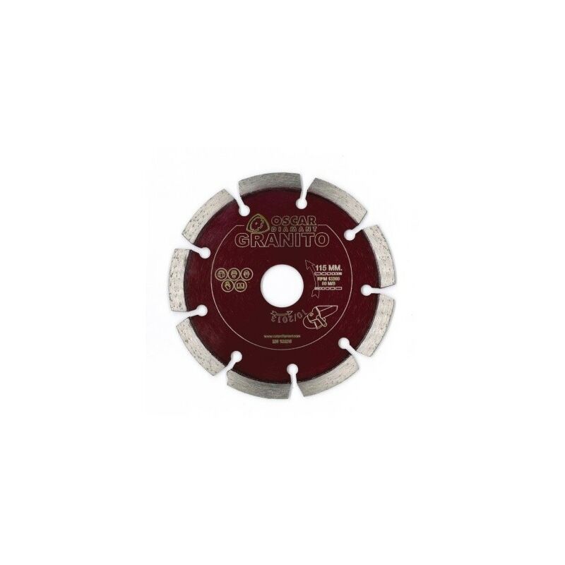 Disco corte gran. laser 115X2,2X7 mm diam Oscar Diamant