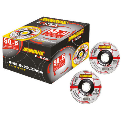 Disco para hierro 115x1,6 mm Forza CF50+5 – corte resistente para metal – Forza
