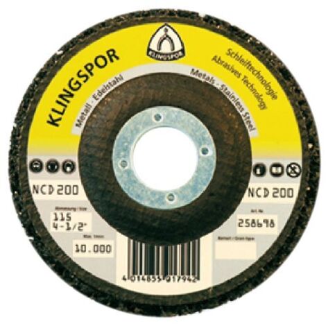 Disco para limpieza o amoladura 115x22,2mm Klingspor