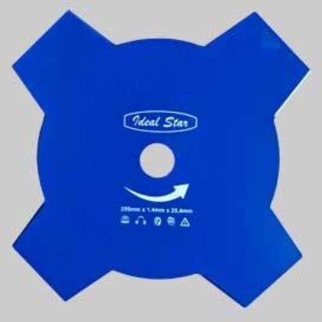 Disco per decespugliatore 4 denti diametro 255x1,4 mm
