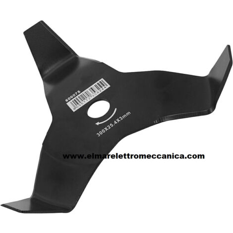 Disco per decespugliatore a 3 denti curvi modello professionale diametro 300 mm 600075