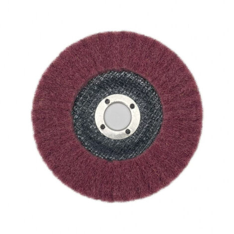 Disco per lucidatura lamellare in nylon da 5 pezzi 100 x 16 mm, grana 320, disco abrasivo in fibra abrasiva, ruote per lucidatura per smerigliatrice