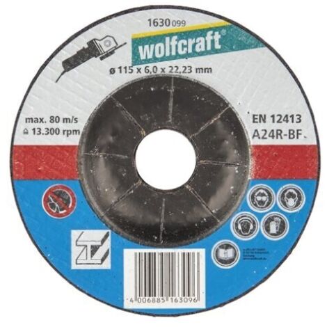 Disco per sgrossatura Wolfcraft 115x6,0x22,23mm (1630099)