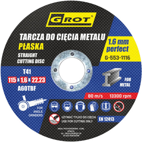 DISCO PIATTO T1A 1151.622 SET DA 10 - G-553-1116