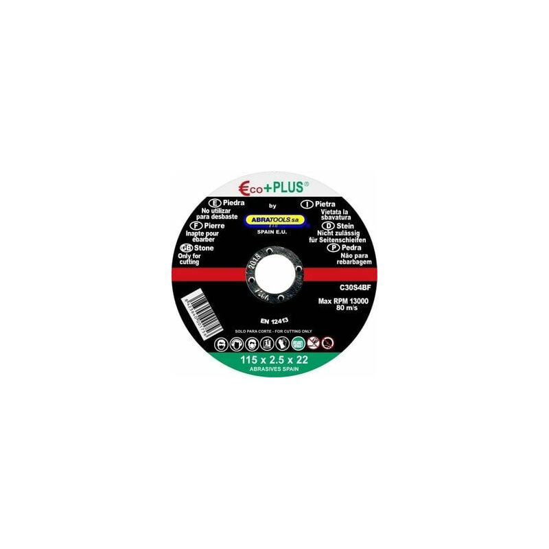 

Disco Piedra Ecoplus 115X2.5X22