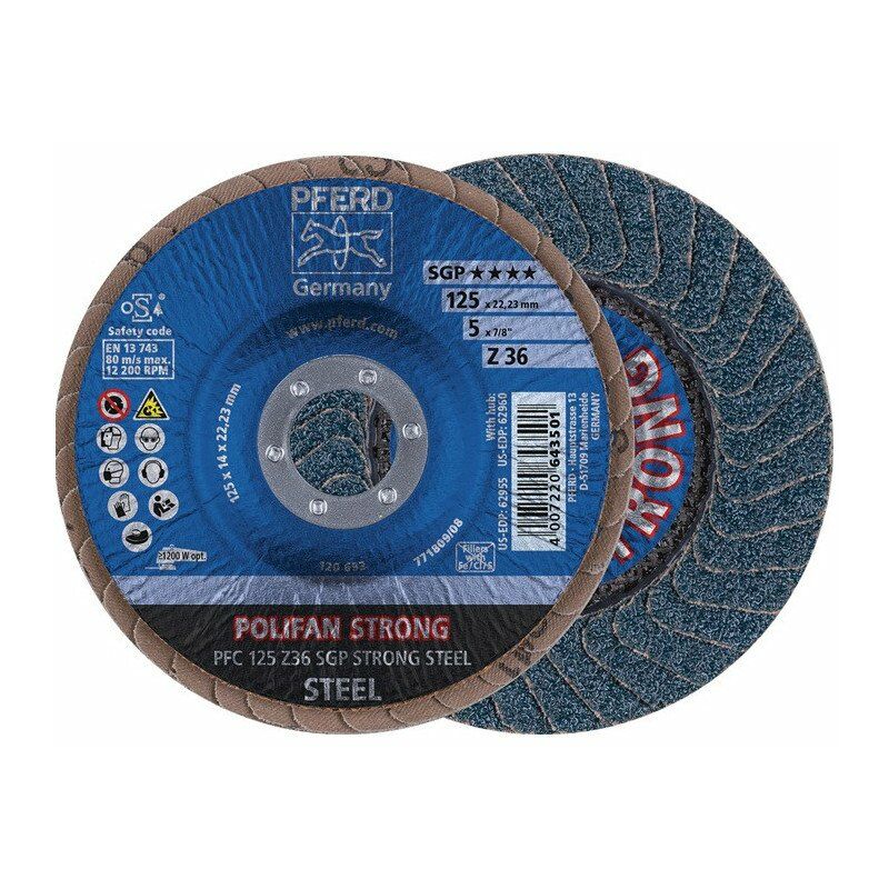 

Polifan Z Shelth Shell Disco Fuerte De Acero D. 180 Mm Granulación 36 Cónica En (Por 10)