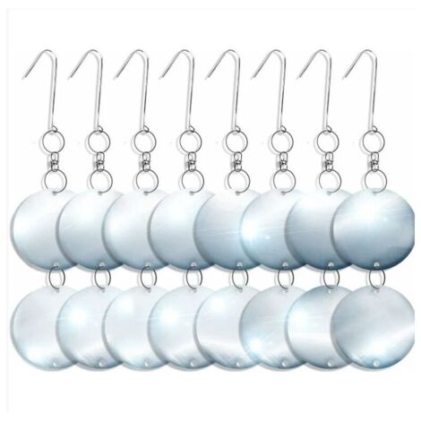Disco reflectante antipájaros para mantener alejados a los pájaros: disuasorio eficaz de pájaros, disco reflectante de espejo disuasorio de pájaros