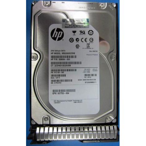 Disco rigido HP Enterprise da 2 TB, 7,2 K, SATA 3,5", 702661-001
