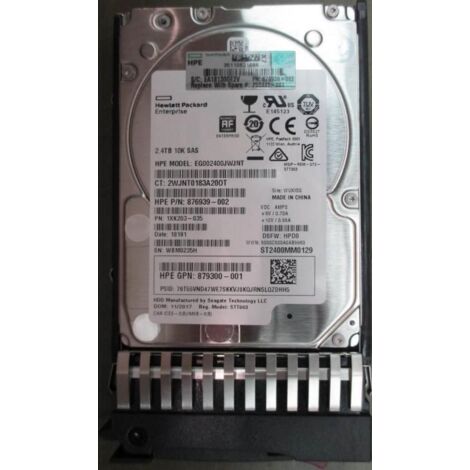 Disco rigido HP Enterprise da 2,4 TB, 12 G, 10 K, SFF SAS 512e, P00441-001