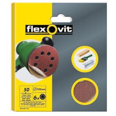 DISCO SABBIA VELGRIP 125 8 FORI SPESSORE 6 UNITÃ€