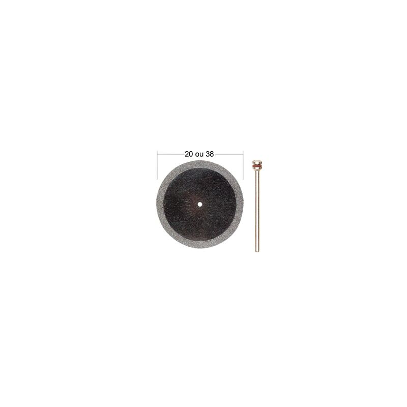 

Proxxon 2228840 Disco De Corte De Diamante De 20 Mm Con Soporte, Negro