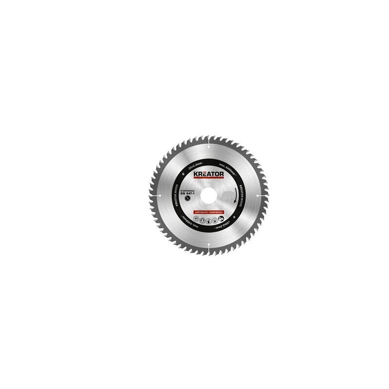 Lama per sega per taglio legno 210x30mm 60d krt020422 kreator