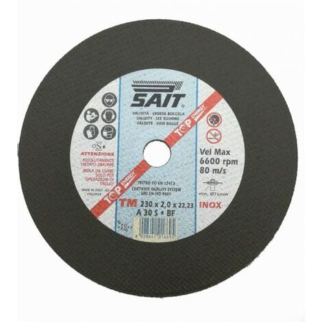 DISCO SOTTILE ABRASIVO FLEX TRONCATRICE TAGLIO FERRO METALLO ACCIAIO 29227V MM 230X2 (29229)