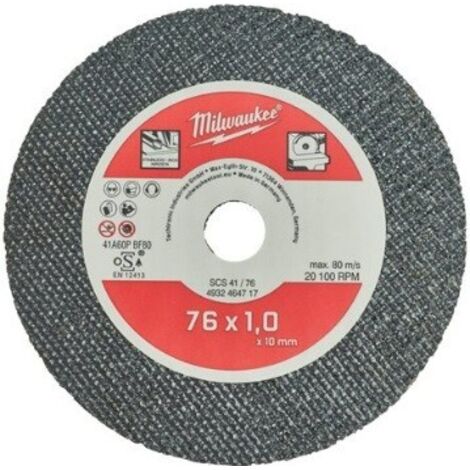 Disco Taglio 76mm Kit 5pz Milwaukee 4932464717