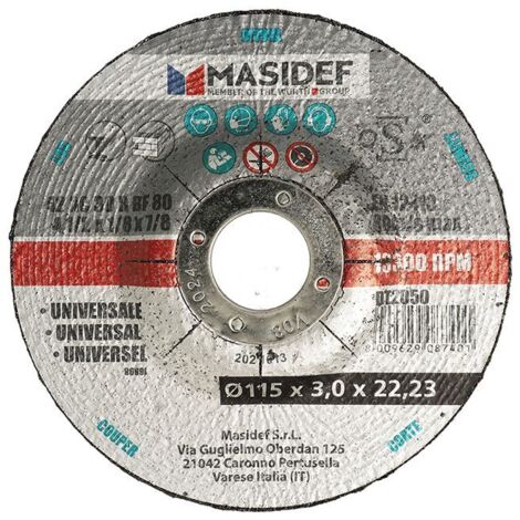 Disco taglio D.115x3,0mm universale