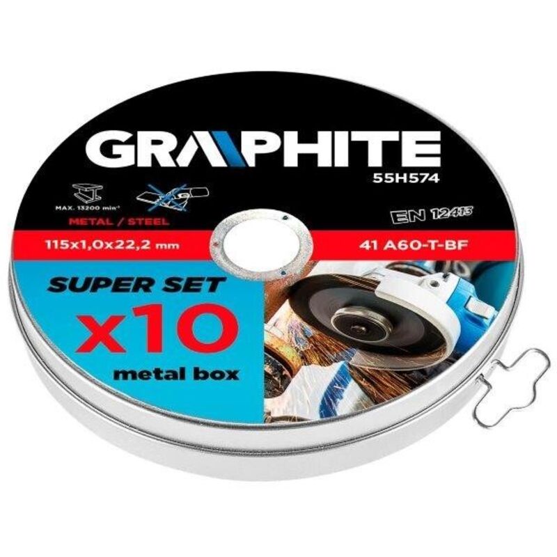 Disco taglio metallo D.115 PZ.10