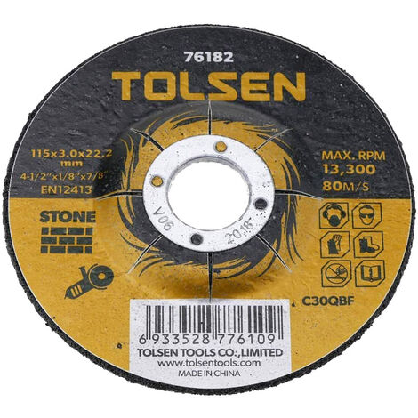 Disco Taglio Pietra e Marmo 115 x 3 x 22,2 mm TOLSEN