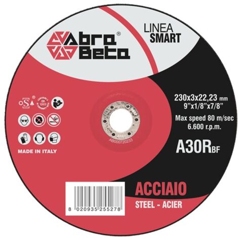 DISCO TAGLIO SMART ROSSO 115X3,2MM PER ACCIAIO