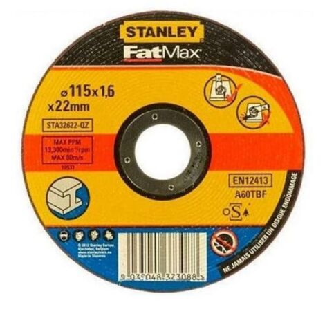Disco taglio Stanley alluminio ø115 x 1,6 x 22,23 mm