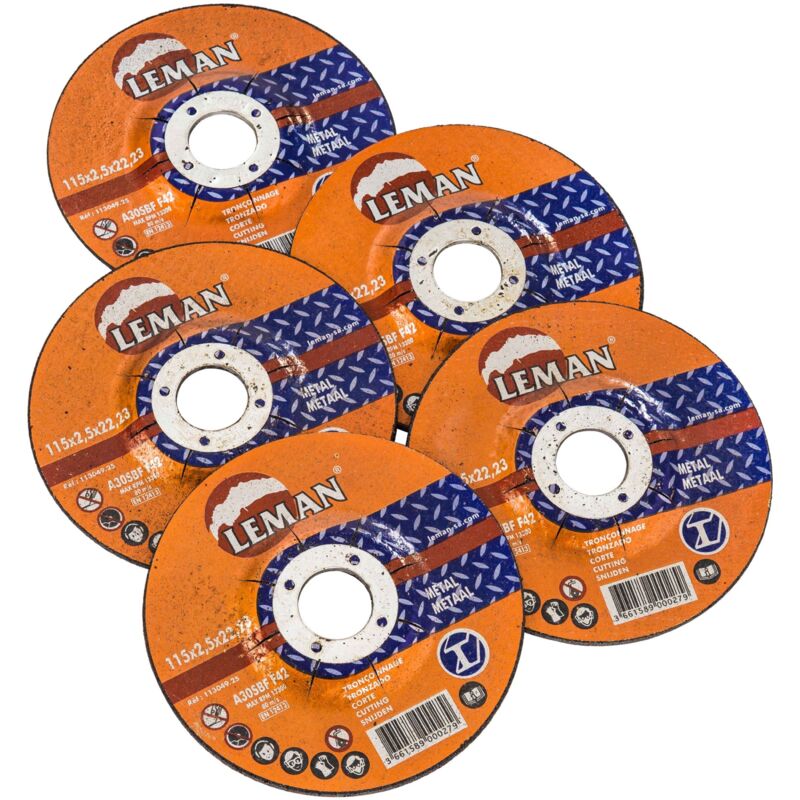 Leman - Disco fer ø 115 mm 5 pezzi