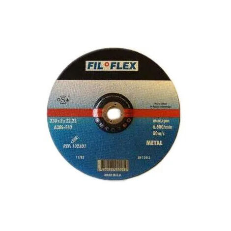 Disco universal de corte de metal diámetro 230 x 2,5 x 22, FIL'FLEX METAL ATI Abrasifs